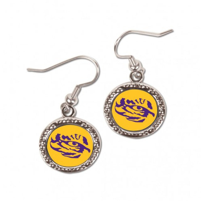 LSU Tigers Earrings Round Style