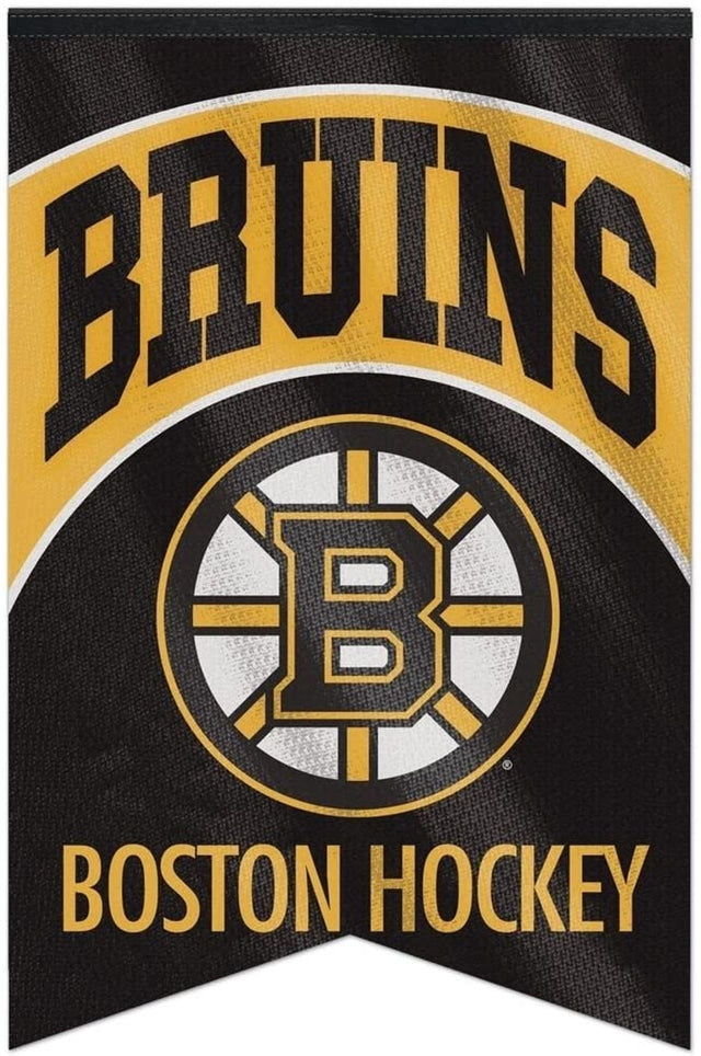 Pancarta de los Boston Bruins de 17 x 26 pulgadas, estilo banderín, de fieltro de primera calidad