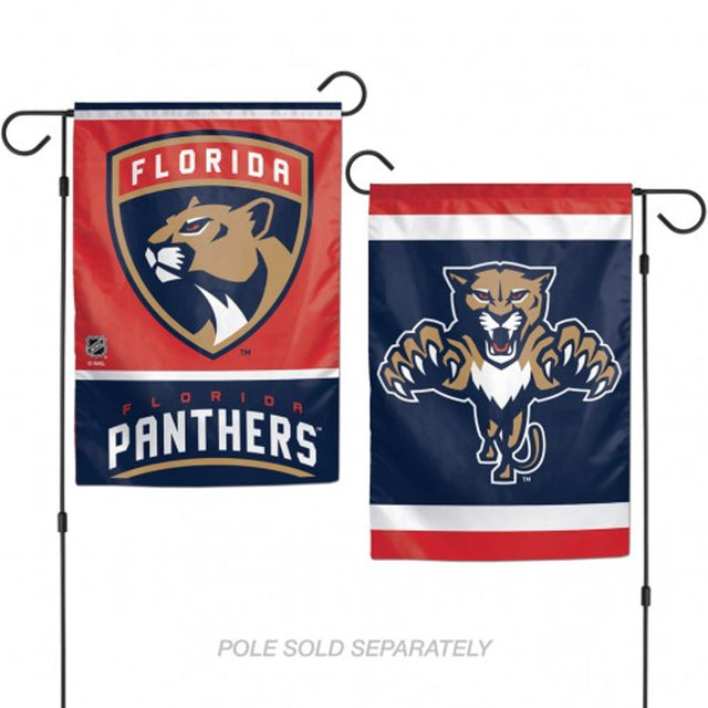 Bandera de los Florida Panthers de 12 x 18 pulgadas, estilo jardín, de 2 lados