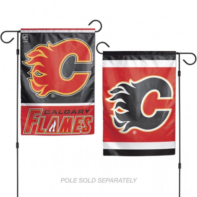 Bandera de Calgary Flames de 12 x 18 pulgadas, estilo jardín, de 2 lados