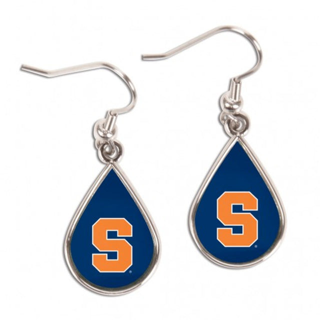 Syracuse Orange Earrings Tear Drop Style