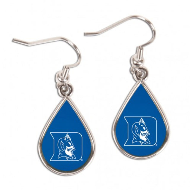 Pendientes Duke Blue Devils estilo lágrima