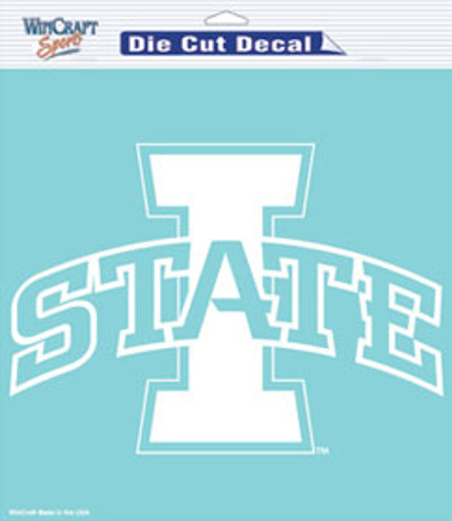 Iowa State Cyclones Decal 8x8 Die Cut White