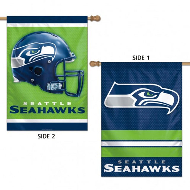 Banner de los Seattle Seahawks de 28 x 40, vertical, de 2 lados