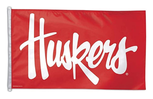 Bandera de los Nebraska Cornhuskers, diseño de Huskers, 3 x 5 pulgadas