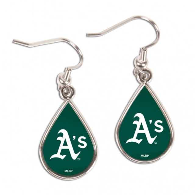 Oakland Athletics Earrings Tear Drop Style