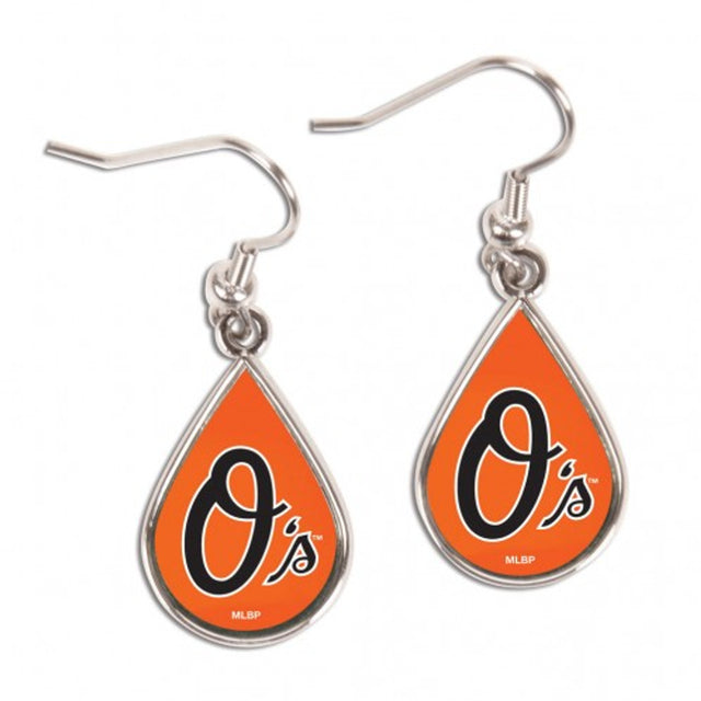 Baltimore Orioles Earrings Tear Drop Style