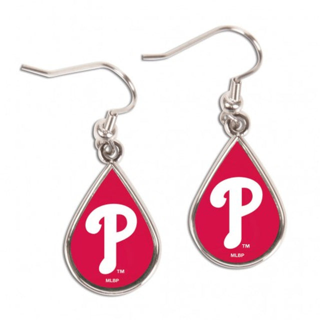 Philadelphia Phillies Earrings Tear Drop Style