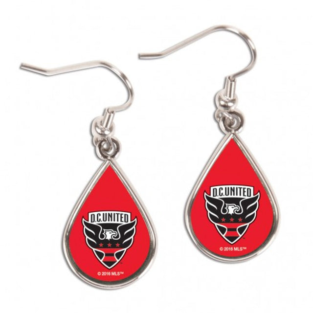 Pendientes DC United estilo lágrima