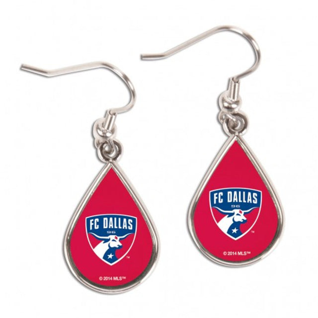 Pendientes del FC Dallas con forma de lágrima