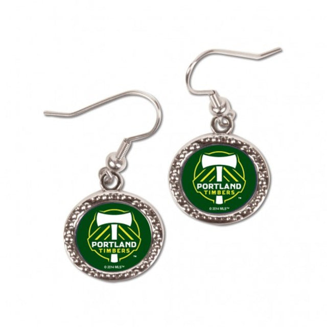 Pendientes de Portland Timbers de estilo redondo