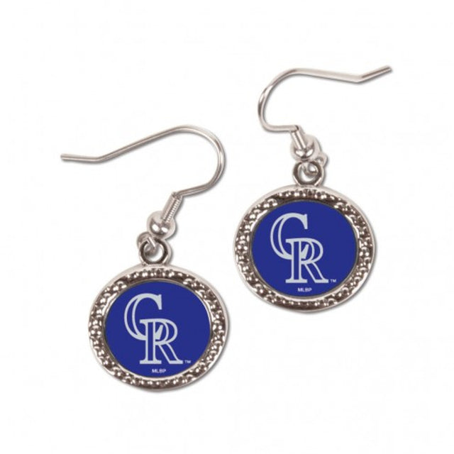 Colorado Rockies Earrings Round Design