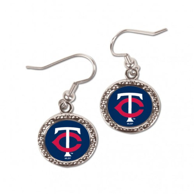 Pendientes de los Minnesota Twins con diseño redondo