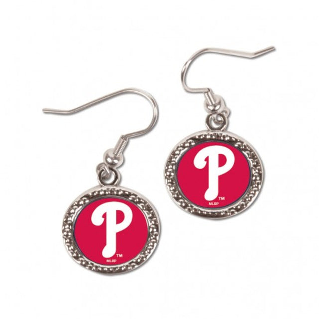 Philadelphia Phillies Earrings Round Design