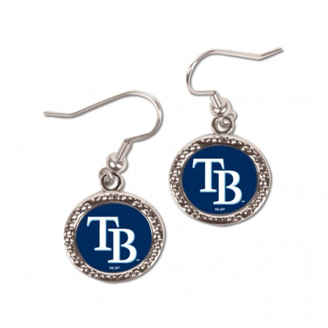 Tampa Bay Rays Earrings Round Design