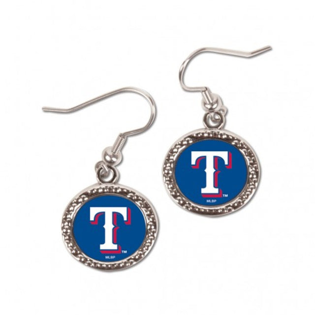 Pendientes de los Texas Rangers con diseño redondo