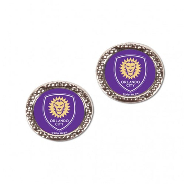 Pendientes estilo poste de Orlando City SC