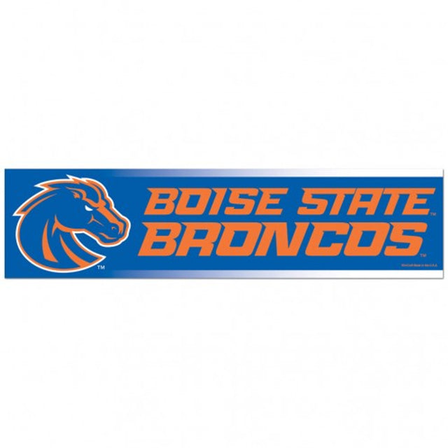 Calcomanía de los Boise State Broncos, estilo tira para parachoques de 3 x 12 pulgadas