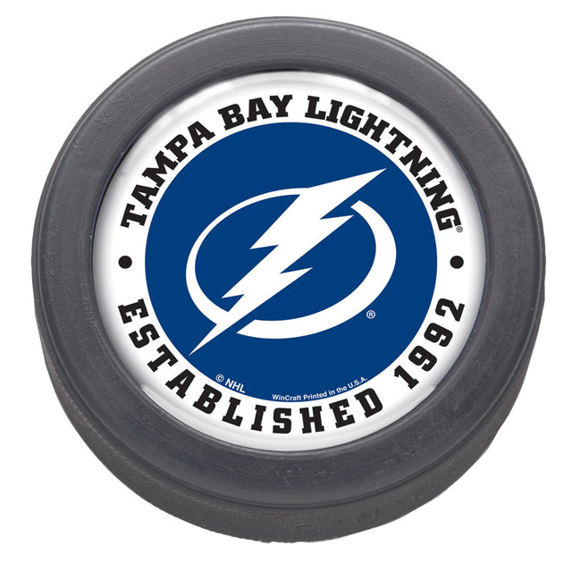 Empaquetado de disco de hockey Tampa Bay Lightning, diseño original de 1992