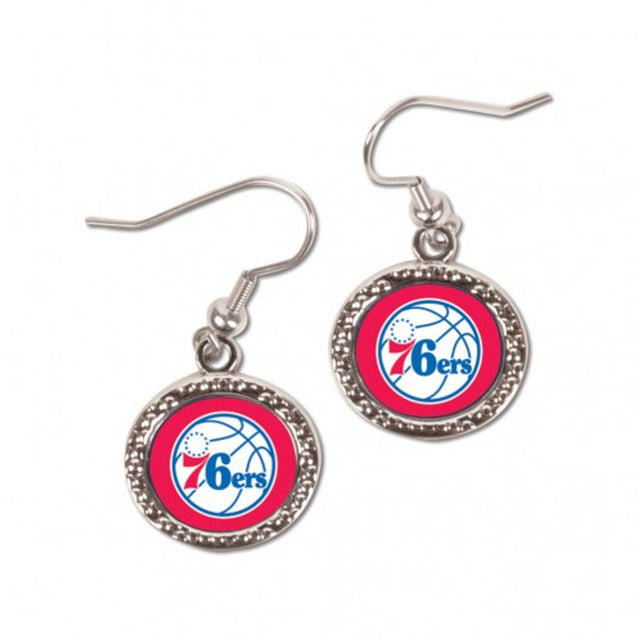 Pendientes de los Philadelphia 76ers de estilo redondo