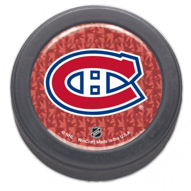 Montreal Canadiens Domed Hockey Puck - Packaged - Prismatic