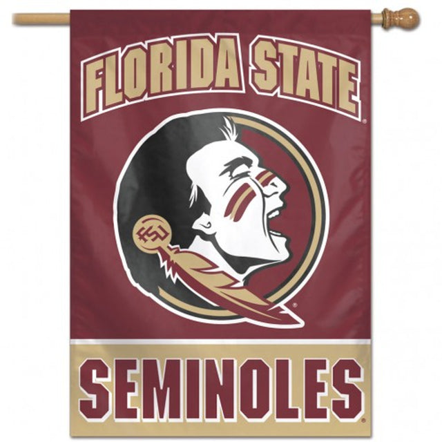 Bandera vertical de los Seminoles del estado de Florida de 28 x 40 pulgadas