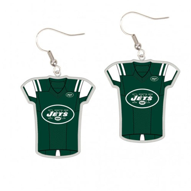 Pendientes estilo camiseta de los New York Jets