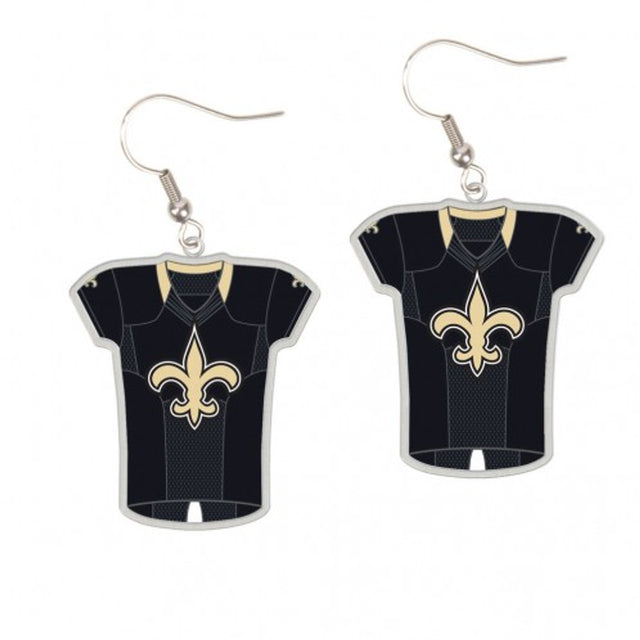 New Orleans Saints Earrings Jersey Style