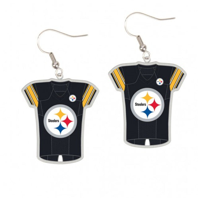 Pendientes estilo camiseta de los Pittsburgh Steelers