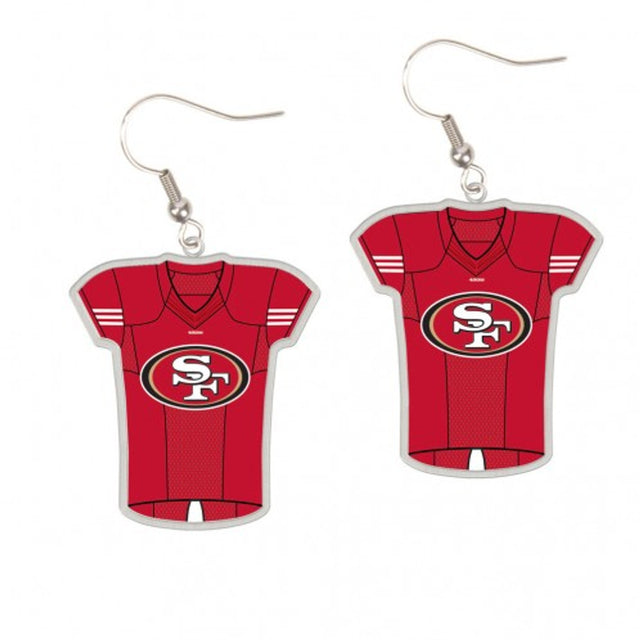 Pendientes estilo camiseta de los San Francisco 49ers