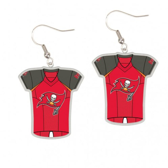 Pendientes estilo camiseta de los Tampa Bay Buccaneers