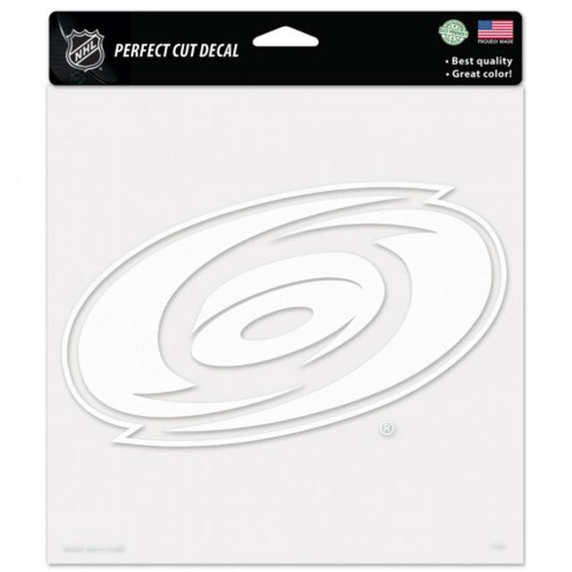 Carolina Hurricanes Decal 8x8 Perfect Cut White