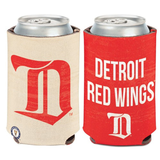 Enfriador de latas de los Detroit Red Wings, diseño vintage