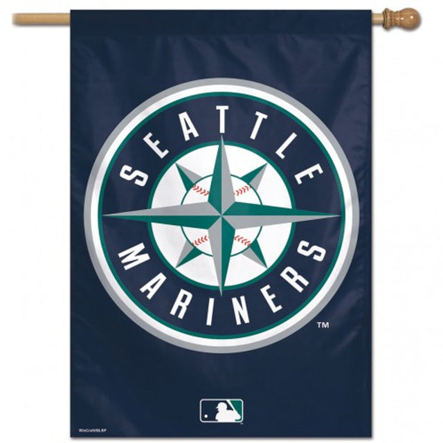 Banner vertical de los Marineros de Seattle de 28 x 40 pulgadas