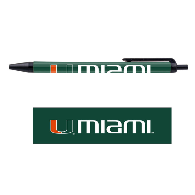 Paquete de 5 bolígrafos de los Miami Hurricanes