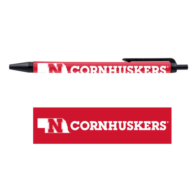 Paquete de 5 bolígrafos de los Nebraska Cornhuskers