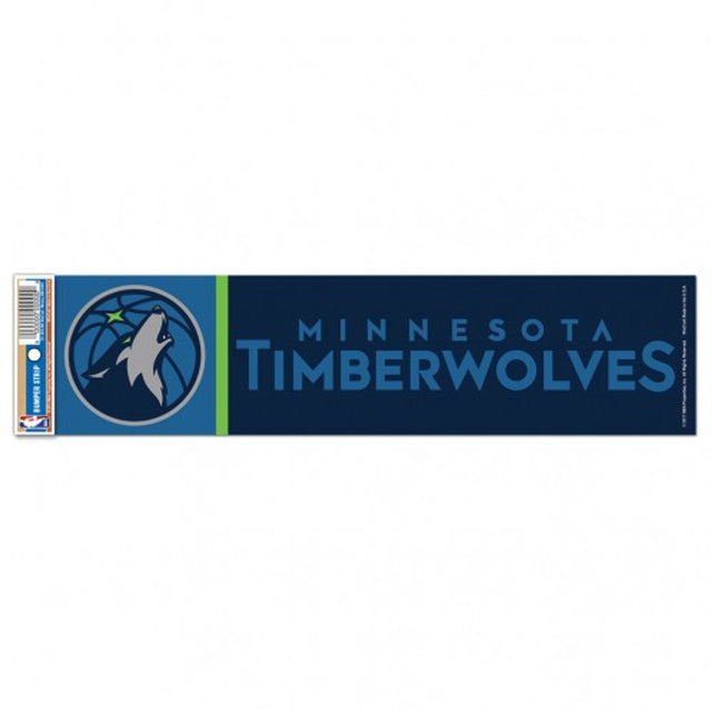 Minnesota Timberwolves Decal 3x12 Bumper Strip Style