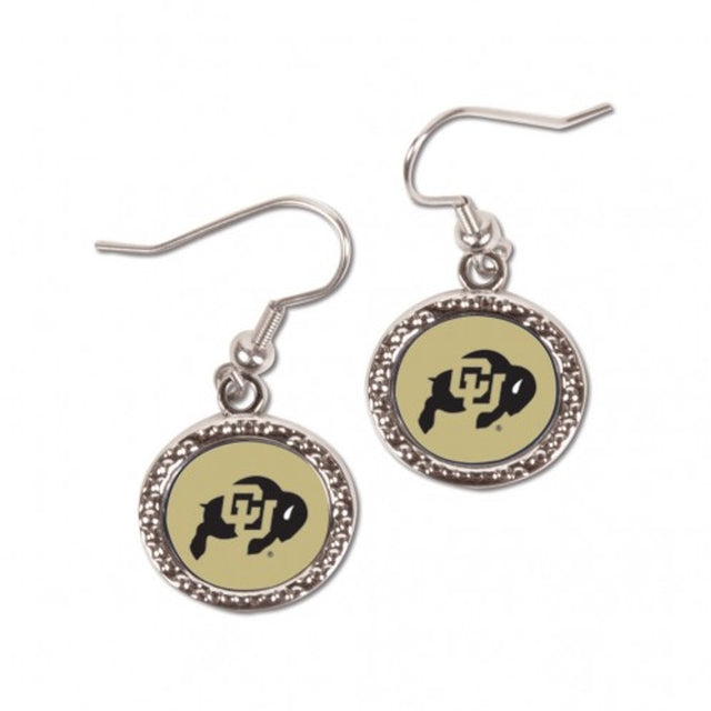 Pendientes de los Colorado Buffaloes de estilo redondo