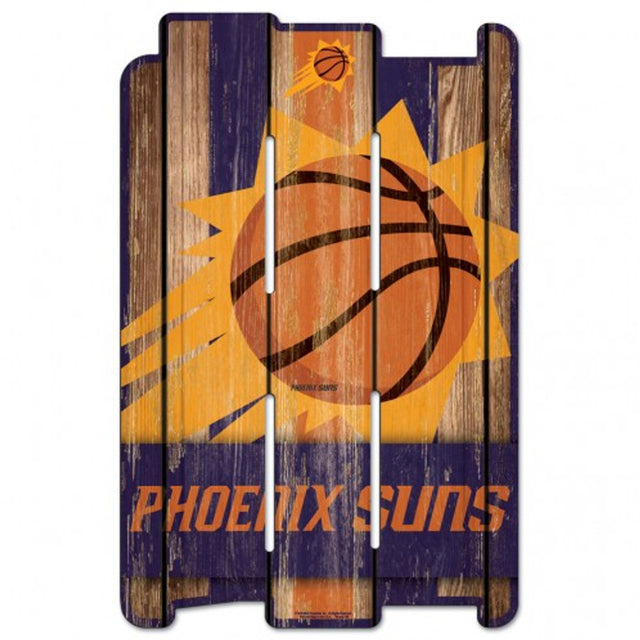 Phoenix Suns Sign 11x17 Wood Fence Style