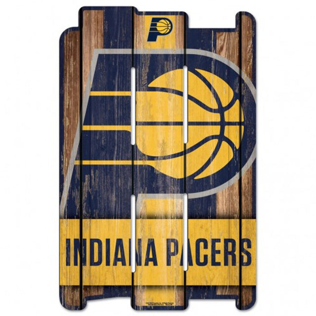 Indiana Pacers Sign 11x17 Wood Fence Style