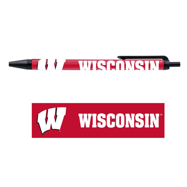 Paquete de 5 bolígrafos de Wisconsin Badgers