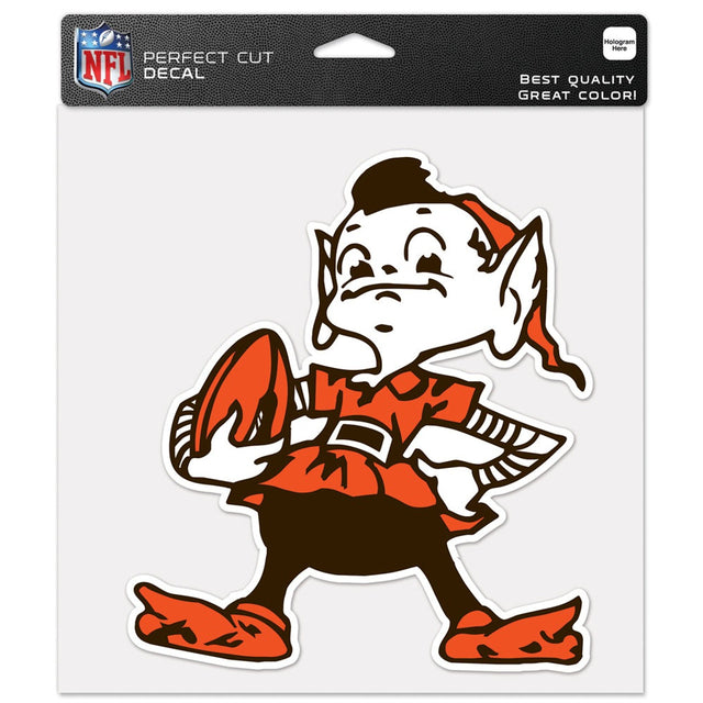 Calcomanía de los Cleveland Browns de 8 x 8 pulgadas, corte perfecto, color, logotipo clásico retro