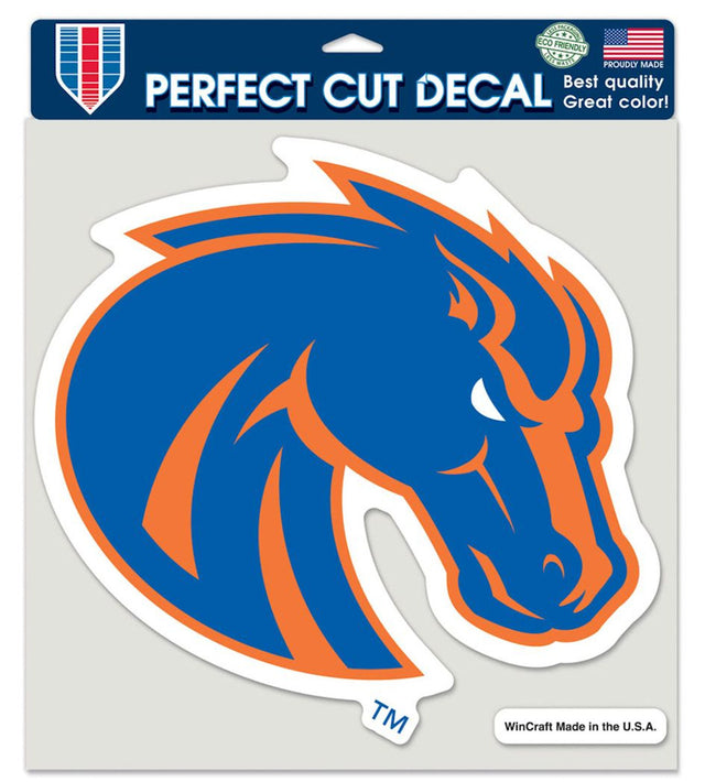 Calcomanía de los Boise State Broncos troquelada de 8 x 8 pulgadas