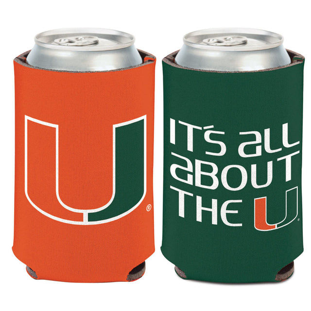 Diseño de eslogan para enfriador de latas de los Miami Hurricanes