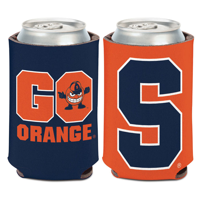 Diseño de eslogan para enfriador de latas de color naranja Syracuse