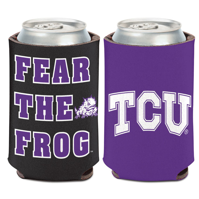 Diseño de eslogan para enfriador de latas Horned Frogs de TCU