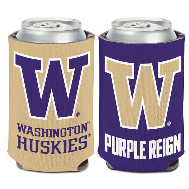 Diseño de eslogan para enfriador de latas de Washington Huskies