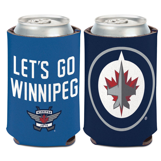 Diseño del eslogan del enfriador de latas de los Winnipeg Jets