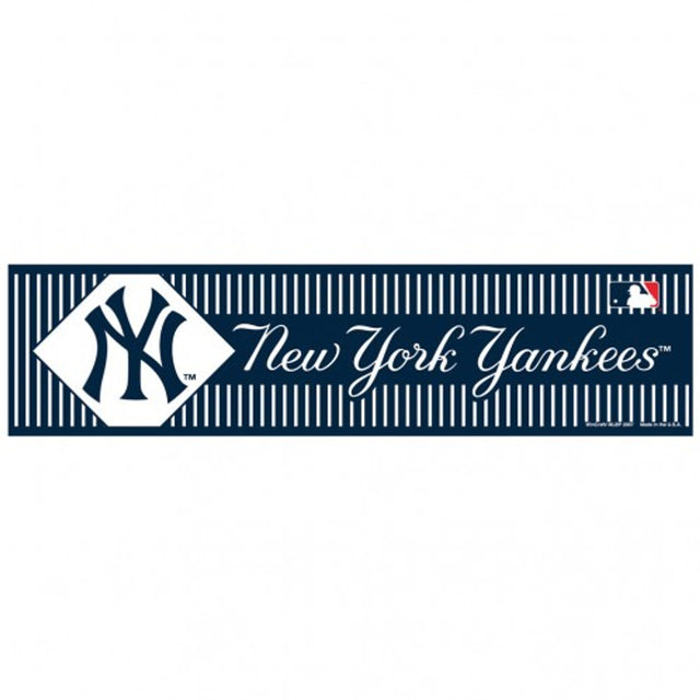 New York Yankees Decal 3x12 Bumper Strip Style Pinstripe Design