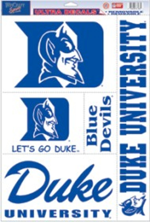 Calcomanía de los Duke Blue Devils de 11 x 17 pulgadas